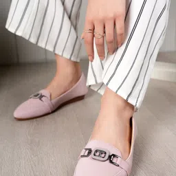 Cogner Women Textured Mules with Bows Flats-picture-30