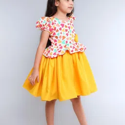 Pink Chick Colourblocked Print Fit & Flare Dress image 5