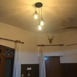 svdk DIAMOND Pendant Lamp/Ceiling Lighting for Bedroom Living Room (Bulb not include) Ceiling Light Ceiling Lamp image 4
