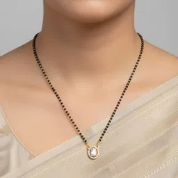 Opal Touch Gold-Plated Zircon Mangalsutra-picture-37