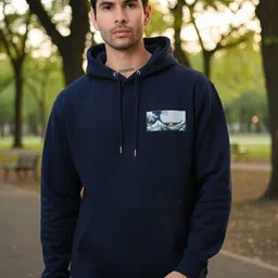 STARFOX Men Graphic Printed Hooded Pullover Sweatshirt image 5