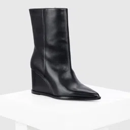 Oroh Women Pointed Toe Wedge Heel Regular Boots-image-13