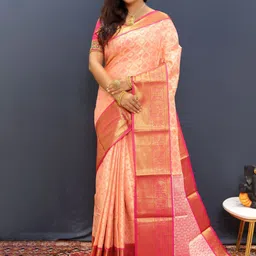 amirat Woven Design Zari Pure Silk Kanjeevaram Saree-picture-10