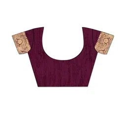 Anouk Rustic Woven Design Floral Banarasi Art Silk Saree With Blouse Piece image 3