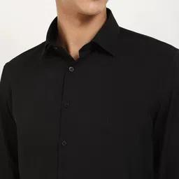 Calvin Klein Jeans Men Slim Fit Spread Collar Solid Casual Shirt image 2