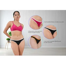 ORLIZEA Set Of 3 Cotton Blend Thongs image 2