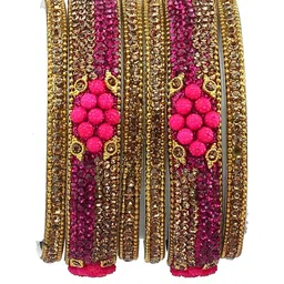 RIJOLI Alloy Artificial Stones & Beads Bangle-picture-10