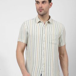 Numero Uno Men Multi Stripes Striped Casual Shirt-picture-18