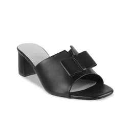 Metro Women Block Mules with Buckles image 4