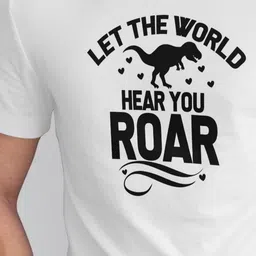 Seekbuylove Men's Typography Printed Round Neck Short Sleeve T-shirt image 3