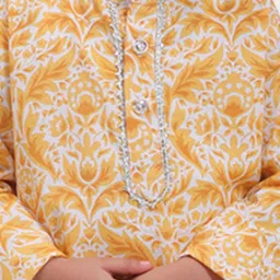 Cutiekins Boys Floral Printed Regular Kurta with Pyjamas Kurta Sets image 5