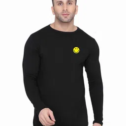 Blisstone Round Neck Applique Slim Fit Cotton Casual T-shirt-picture-19