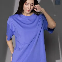 TITTLI Pack Of 2 Drop-Shoulder Sleeves Pure Cotton Oversized T-shirts-picture-14