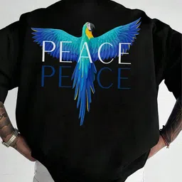 cool plus Men Graphic Print Round Neck Cotton Blend Black T-Shirt-picture-10