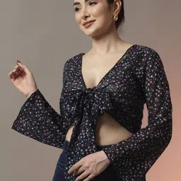 Trend Arrest Floral Printed Cropped Front Tie-Up Shrug-picture-20