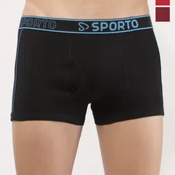 Sporto by Macho Pack Of 3 Men Bio-Polish Mid-Rise Short Trunks-picture-27