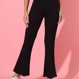 CORSICA Women High-Rise Slim Fit Bootcut Trousers-picture-23