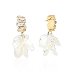 Kazo Gold-Plated Contemporary Stone Studded Studs image 4