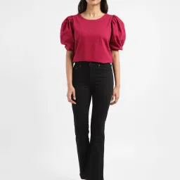 levi's Women's 725 Black Flared Fit Mid Rise Jeans-picture-17