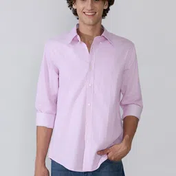 Espanshe Men Relaxed Striped Casual Shirt-image-20