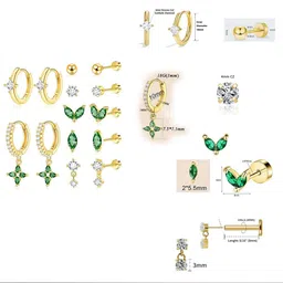 VAMA Geometric Studs Earrings image 5