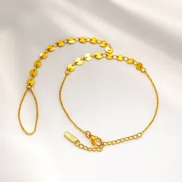 Rubans Women Handcrafted Gold-Plated Ring Bracelet image 3