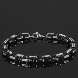 NAKABH Men Stainless Steel Bold Link Bracelet image 1