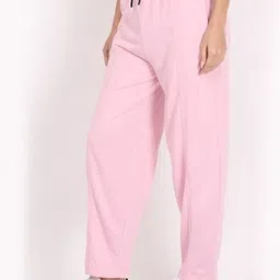 clothink india Women Solid Pink Track Pants image 3