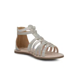 Bata Girls Open Toe Gladiators Flats-picture-49
