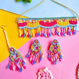 Tipsy closet Women Pink Jewellery Set-picture-24