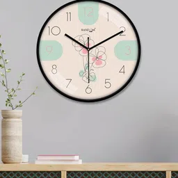 RANDOM Multicoloured & Black Printed Contemporary Wall Clock-picture-56