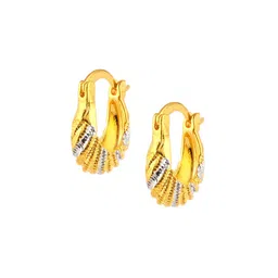MEMOIR Gold-Plated Contemporary Hoop Earrings-picture-29
