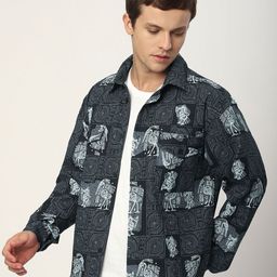 Beyoung Men Abstract Printed Casual Shirt-picture-33