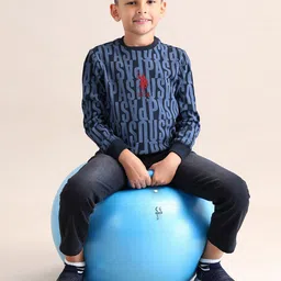 U.S. Polo Assn. Kids Boys Brand Logo Printed Sweatshirt-picture-20