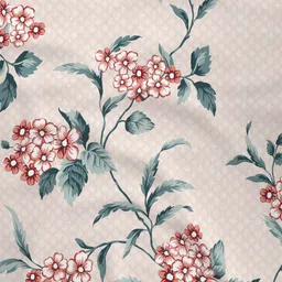 Raymond Home Lush Petal Beige Printed Microfiber 110 TC Queen Bedsheet Set 2.25 m x 2.2 m image 2