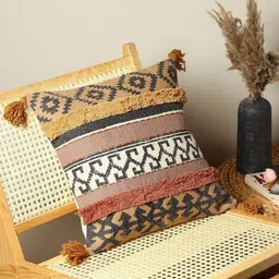 Art Avenue Black & White Geometric Square Cushion Covers image 3