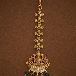 Kushal's Fashion Jewellery Gold-Plated Maang Tikka Head image 1