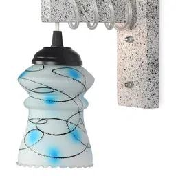 SOMIL Blue Glass Cylinder Printed Wall Lamps-picture-21