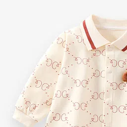 StyleCast x Revolte Infant Boys Printed Cotton Romper image 2