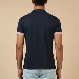 GLITO X Men Colourblocked Mandarin Collar T-shirt image 4