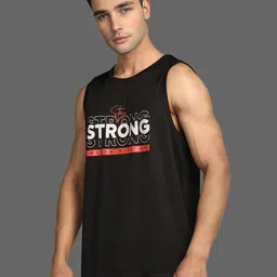 HRX by Hrithik Roshan Men Typography Printed Round Neck T-shirt image 2