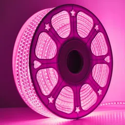 DAJUBHAI 5 m Pink Flexible 600 LED Rope Shaped String Light-picture-29