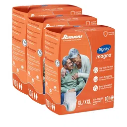 Dignity Set Of 3 Magna Pant Style Adult Diapers -XL/XXL - 30-Pcs-picture-38