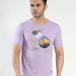 John Peters Graphic Printed Round Neck Bio Finish T-shirt-picture-10