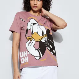 Ginger by Lifestyle Women Donald Duck Printed T-shirt image 1