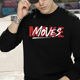 Moda Rapido Mens Printed Round Neck sweatshirt Regular Fit long sleeve image 2