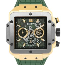 EXTRI Men Printed Dial & Textured Straps Analogue Watch X6097-D-image-1