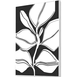 nestroots Black & White Veins of the Earth Canvas Framed Painting Wall Art image 3