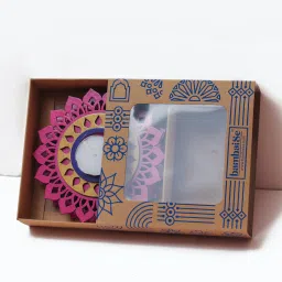bambaise Pink Premium MDF Regular Tea Light Holder with Mandala Art image 4