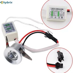 hybrix LED 1 Watt Mini COB Spot Light, Button Light, Cabinet light, Elegant Stainless Steel Body, BridgeLux Optical COB, Natural Warm White Light Color (Pack of 2) Recessed Ceiling Light Ceiling Lamp image 3